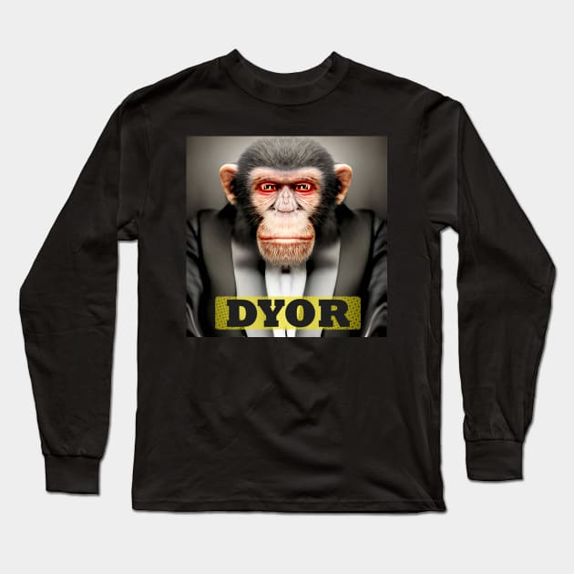 DYOR Protect the Apes Animals have Rights Long Sleeve T-Shirt by PlanetMonkey